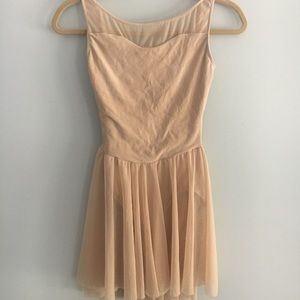 Nude Leotard with skirt